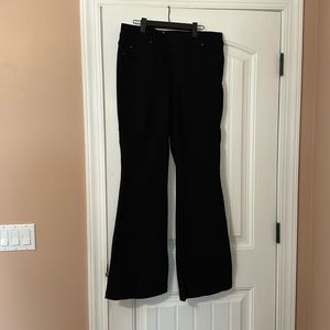 Spanx, black flare jeans size xl